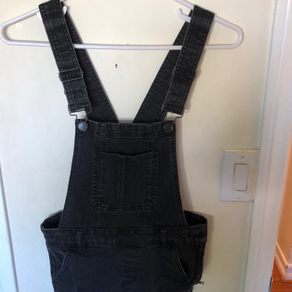 black overalls